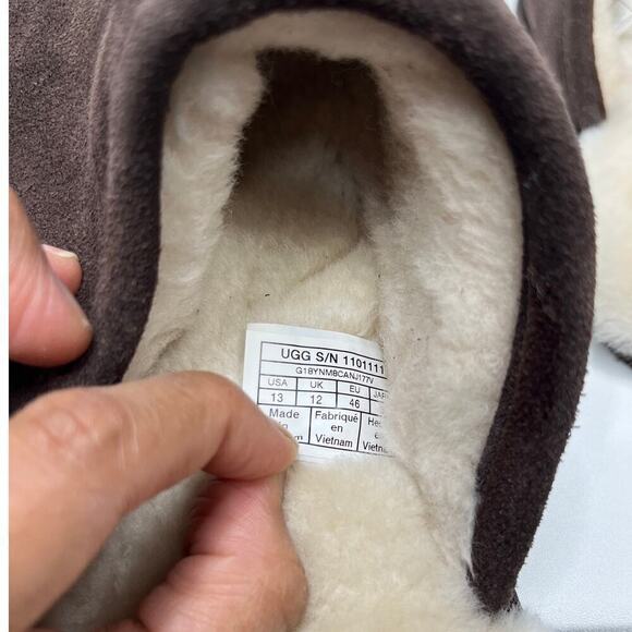 UGG Men’s Brown Suede Scuff Slippers / Size-13 main image 5